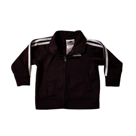 Baby Girl's Adidas Black Jacket- Size 9M - Picture 1 of 4